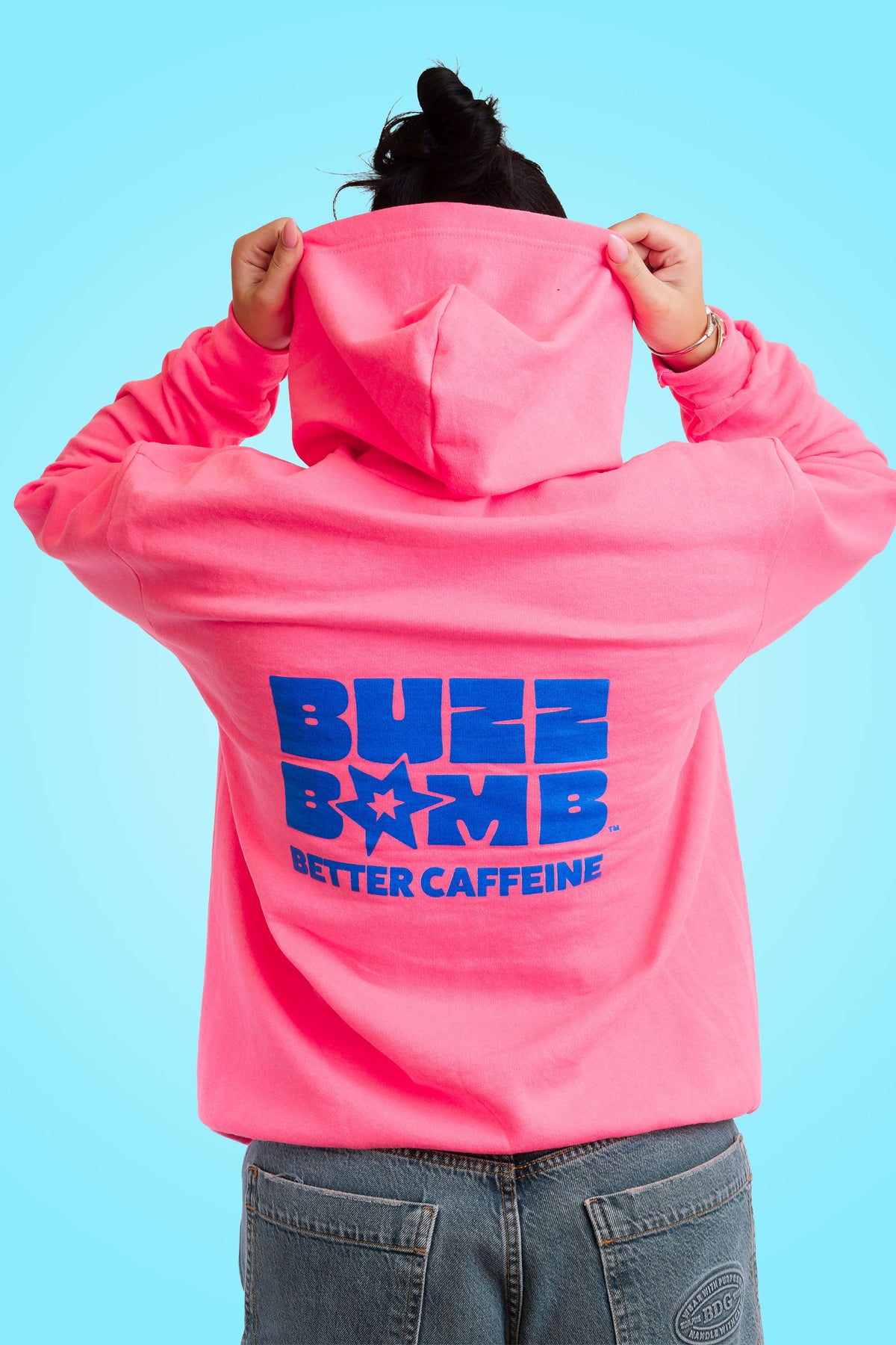 Buzz Bomb Pink Hoodie Port & Co