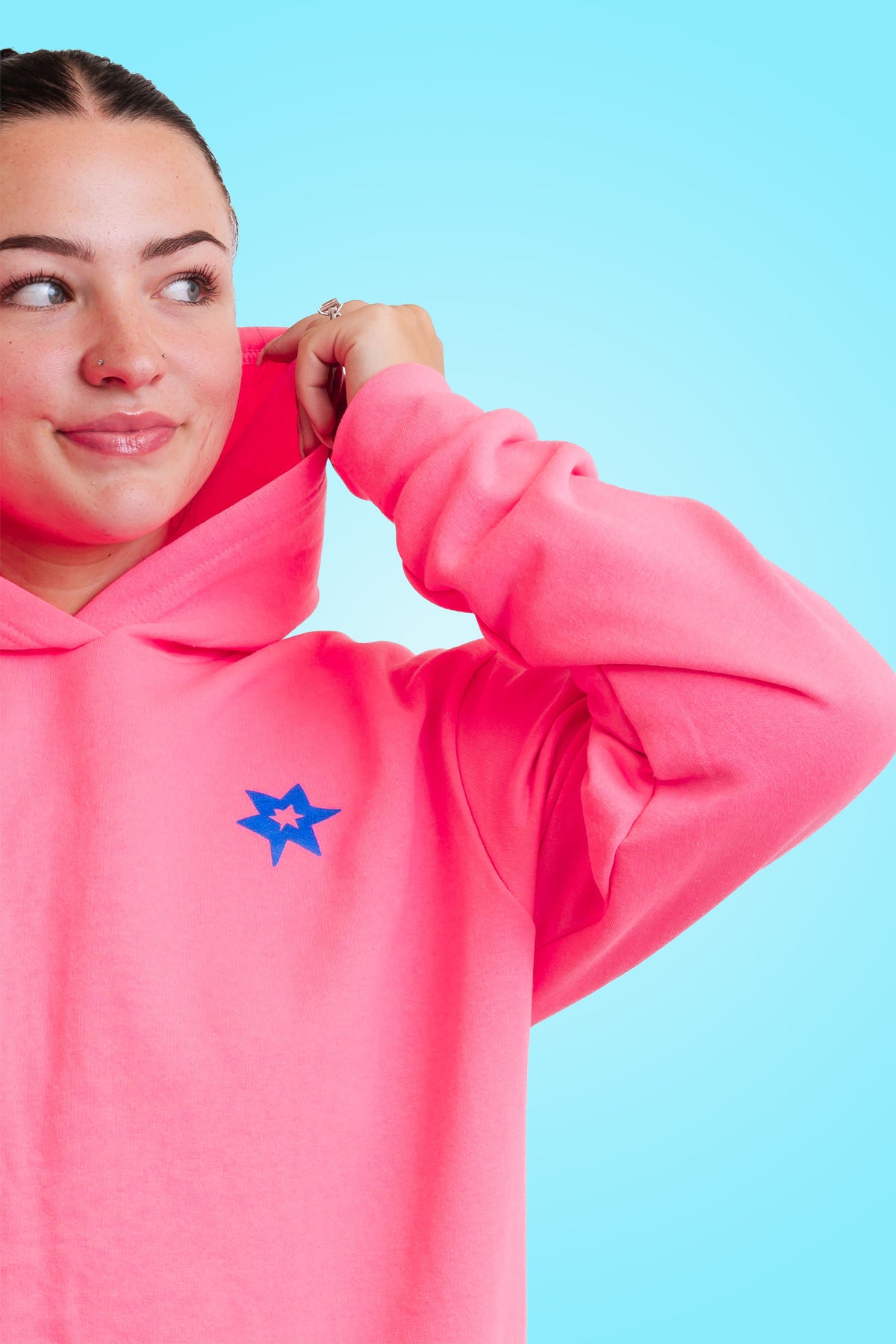Buzz Bomb Pink Hoodie Port & Co